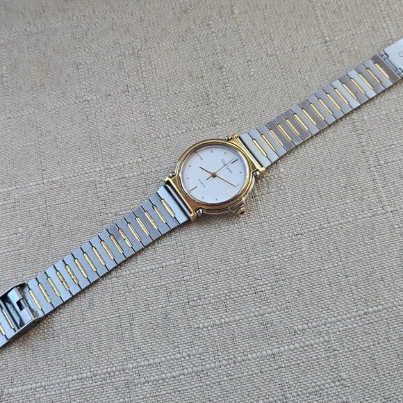 Oleg Cassini Wristwatch Quartz Dual Tone Analog Unisex Wrist Watch Japan Movt - Picture 8 of 12